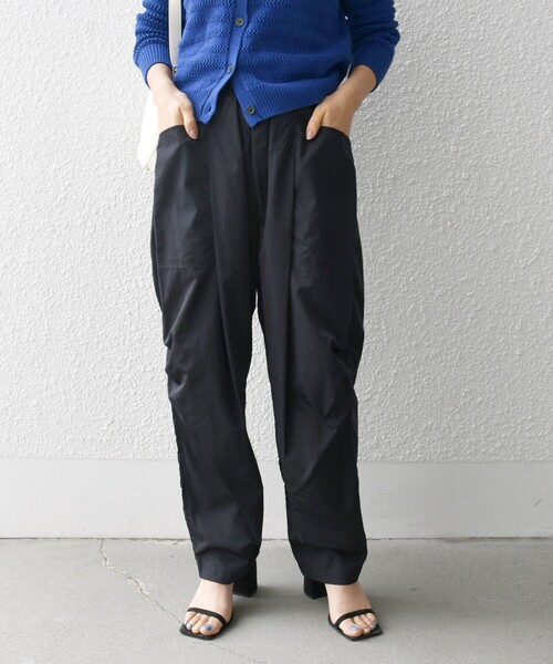 【セール】SHIPS any:〈洗濯機可能〉エンボス ナイロン ワーク パンツ（その他パンツ）｜SHIPS any（シップス エニィ）