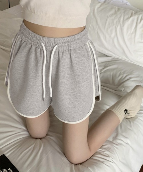 Miniministore(ミニミニストア)の「韓国ショートパンツ レディース スポーツ(スウェットパンツ・レディース・ブラック/ホワイト/グレー/フューシャピンク・FREE)」の7枚目の写真