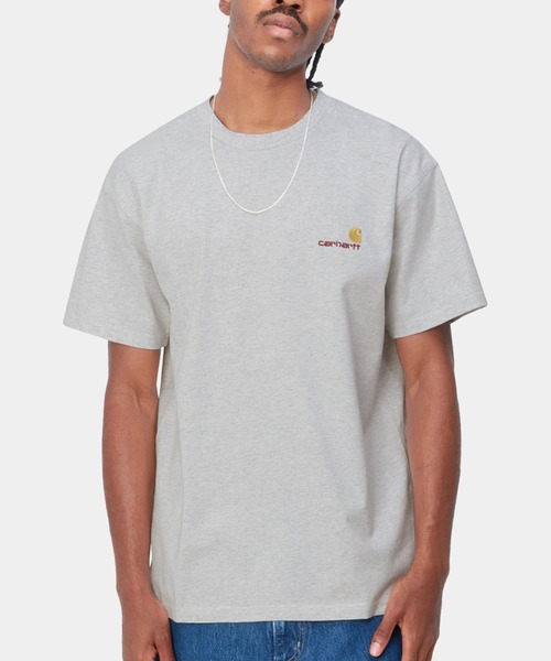 Carhartt WIP（カーハートダブリューアイピー）の「Carhartt WIP/カーハートダブリューアイピー S/S AMERICAN SCRIPTT-SHIRT 半袖Ｔシャツ I029956（Tシャツ/カットソー・メンズ・ブラック/ヘザーグレー/ライトブルー/ベージュ/ホワイト/ブラウン・XL/M/S/L）」の3枚目の写真