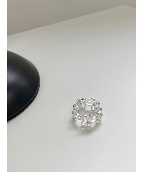 JUMELLE(ジュメロ)の「flower shape ring(リング・レディース・シルバー・FREE)」の17枚目の写真