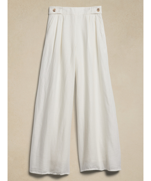 【新品】バナナリパブリックBANANA REPUBLIC ワイドパンツ　ホワイト BANANA REPUBLIC パンツ FACTORY STORE HAYDEN ワイドレッグ