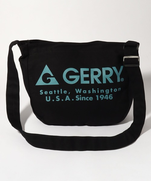 GERRY(ジェリー)の「【GERRY/ジェリー】ニュースペーパー キャンバス ロゴ ショルダーバッグ(ショルダーバッグ・メンズ・アイボリー/ブラック・FREE)」の3枚目の写真
