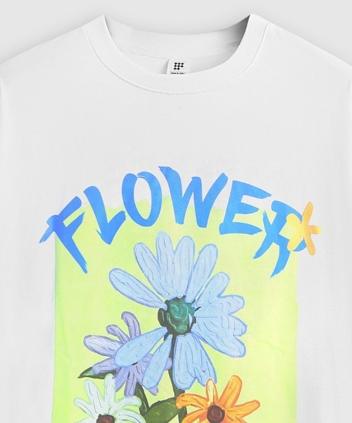 オーバーサイズ 手書き風デイジープリントTシャツ 花柄（Tシャツ/カットソー）｜Ressaca（レサーカ）