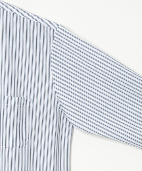 ikka（イッカ）の「7分袖イージーケアバンドカラーシャツ（シャツ/ブラウス・メンズ・ネイビー/ホワイト・S/M/L/XL）」の12枚目の写真