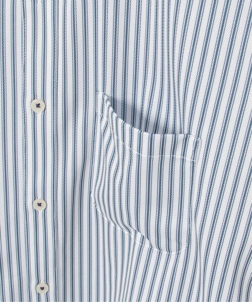 ikka（イッカ）の「7分袖イージーケアバンドカラーシャツ（シャツ/ブラウス・メンズ・ネイビー/ホワイト・S/M/L/XL）」の16枚目の写真