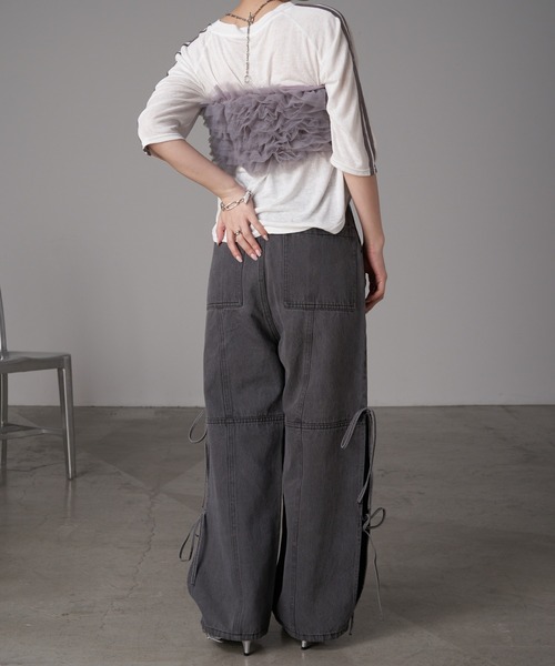 RAY CASSIN（レイカズン）の「チュールビスチェ（チューブトップ・レディース・ブラック/グレー/ホワイト・FREE）」の14枚目の写真