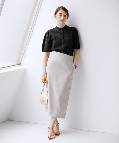 La TOTALITE（ラトータリテ）の「【MILOS/ミロス】別注スクエアキルトショルダーBAG（ショルダーバッグ・レディース・アイボリー/ブルー系その他・FREE）」の3枚目の写真