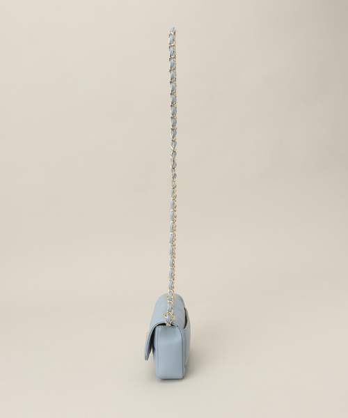 La TOTALITE（ラトータリテ）の「【MILOS/ミロス】別注スクエアキルトショルダーBAG（ショルダーバッグ・レディース・アイボリー/ブルー系その他・FREE）」の6枚目の写真