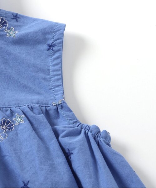 apres les cours（アプレレクール）の「ハート・フラワー・シェル スカラップチュニック（チュニック・キッズ・アイボリー/サーモンピンク/ブルー・80/90/100/110/120/130/140）」の11枚目の写真