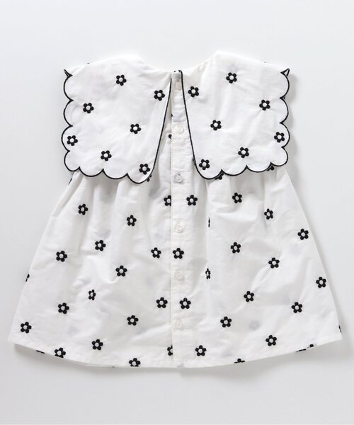 apres les cours（アプレレクール）の「ハート・フラワー・シェル スカラップチュニック（チュニック・キッズ・アイボリー/サーモンピンク/ブルー・80/90/100/110/120/130/140）」の13枚目の写真