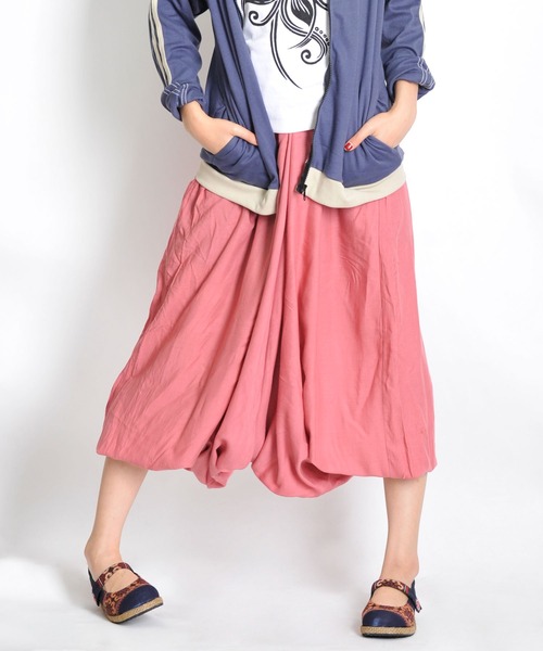 MARAI(マーライ)の「【MARAI】サルエルパンツ アラジンパンツ バルーンパンツ レーヨン(その他パンツ・レディース・ターコイズブルー/グレー/オレンジ/パープル/ネイビー/ワイン/ブラック/ライトグレー/ライトグリーン/ピンク・FREE)」の9枚目の写真