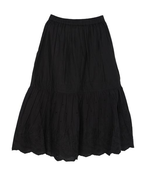 AMERICAN HOLIC(アメリカンホリック)の「インドCottonスカラップ刺繍スカート(スカート・レディース・ブラック/オフホワイト・M/L)」の18枚目の写真