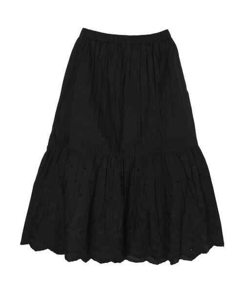 AMERICAN HOLIC(アメリカンホリック)の「インドCottonスカラップ刺繍スカート(スカート・レディース・ブラック/オフホワイト・M/L)」の19枚目の写真