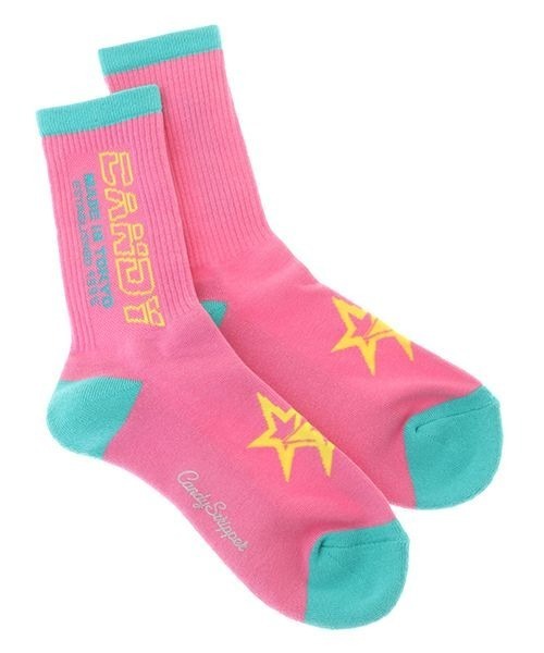 Candy Stripper（キャンディストリッパー）の「CANDY LOGO RIB ソックス（ソックス/靴下・レディース・ブルー/ピンク/ブラック・FREE）」の3枚目の写真