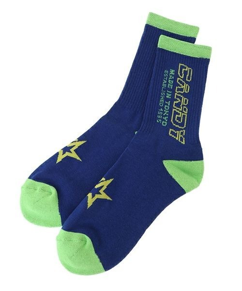 Candy Stripper（キャンディストリッパー）の「CANDY LOGO RIB ソックス（ソックス/靴下・レディース・ブルー/ピンク/ブラック・FREE）」の4枚目の写真