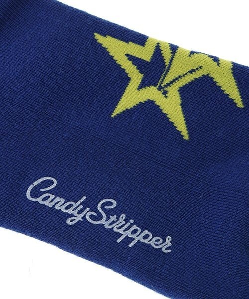 Candy Stripper（キャンディストリッパー）の「CANDY LOGO RIB ソックス（ソックス/靴下・レディース・ブルー/ピンク/ブラック・FREE）」の8枚目の写真