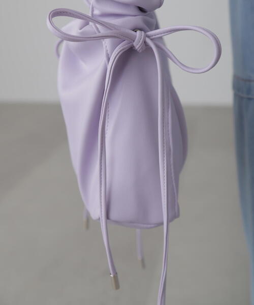 FREE'S MART（フリーズマート）の「◆フリルショルダーバッグ（ショルダーバッグ・レディース・ブラック/パープル・ﾌﾘ-）」の11枚目の写真