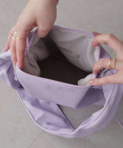 FREE'S MART（フリーズマート）の「◆フリルショルダーバッグ（ショルダーバッグ・レディース・ブラック/パープル・ﾌﾘ-）」の12枚目の写真