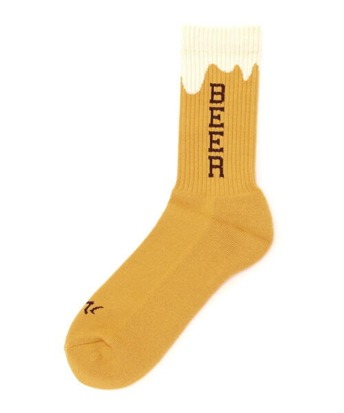 ROSTER SOX（ロスターソックス）の「ROSTER SOX/ロスターソックス  別注BEER SOCKS メンズ レディース（ソックス/靴下・メンズ・イエロー・1/2）」の2枚目の写真