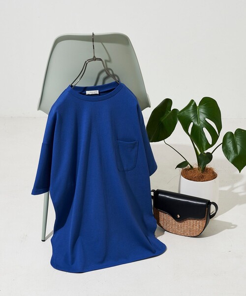 FREAK'S STORE(フリークスストア)の「WEB限定 USAコットン ビッグシルエット 半袖 Tシャツ(Tシャツ/カットソー・レディース・ブラック/レッド/ブラウン/ブルー/オフホワイト/ストライプ・フリ-)」の5枚目の写真