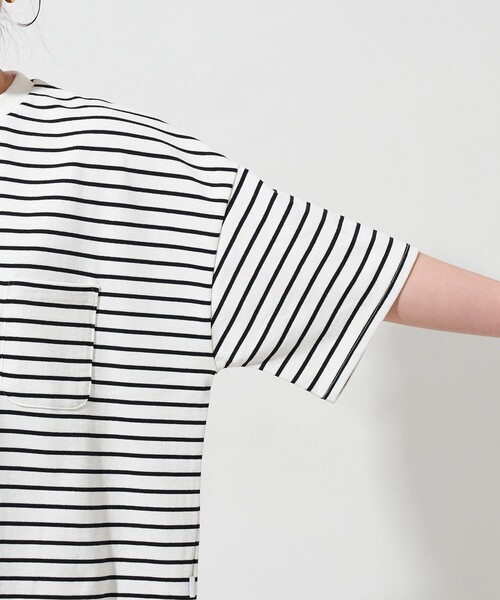 FREAK'S STORE(フリークスストア)の「WEB限定 USAコットン ビッグシルエット 半袖 Tシャツ(Tシャツ/カットソー・レディース・ブラック/レッド/ブラウン/ブルー/オフホワイト/ストライプ・フリ-)」の11枚目の写真