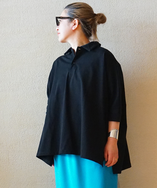 極美品 ジャーナルスタンダードラックス デラヴェジャージー ポロプルオーバー JOURNAL STANDARD LUXE（ジャーナルスタンダード ラックス）の