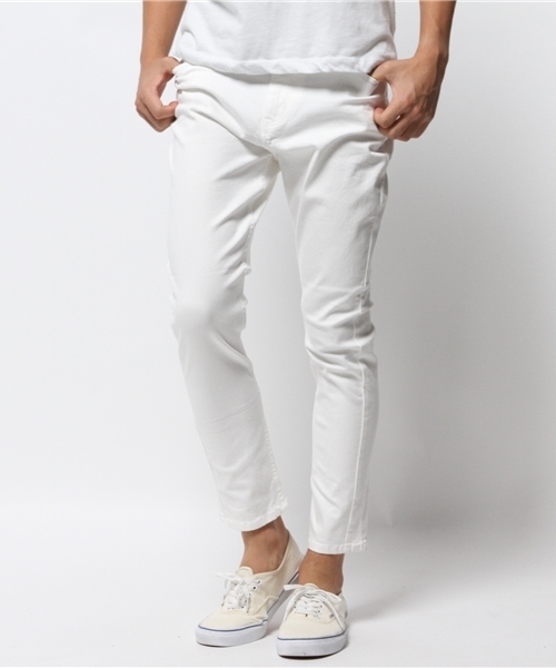 WEGO（ウィゴー）の「WEGO/ドロップクロッチZIPスキニーパンツ（デニムパンツ・メンズ・ブラック/ホワイト・LARGE/MEDIUM）」の14枚目の写真