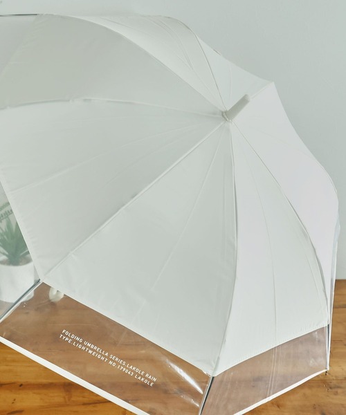 LAKOLE（ラコレ）の「切替バイカラー長傘 / 102901（長傘・レディース・アイボリー/カーキ/グレー/ブラック・FREE）」の4枚目の写真