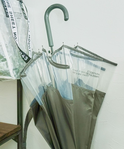 LAKOLE（ラコレ）の「切替バイカラー長傘 / 102901（長傘・レディース・アイボリー/カーキ/グレー/ブラック・FREE）」の2枚目の写真