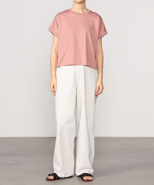 handvaerk（ハンドバーク）の「handvaerk | 〈別注〉60/2 クルーネック ワイドTシャツ WOMEN（Tシャツ/カットソー・レディース・ブラック/ブラウン系その他2/グリーン系その他/ダークグレー/ホワイト/ブルー系その他2・S）」の10枚目の写真