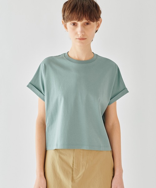 handvaerk（ハンドバーク）の「handvaerk | 〈別注〉60/2 クルーネック ワイドTシャツ WOMEN（Tシャツ/カットソー・レディース・ブラック/ブラウン系その他2/グリーン系その他/ダークグレー/ホワイト/ブルー系その他2・S）」の16枚目の写真