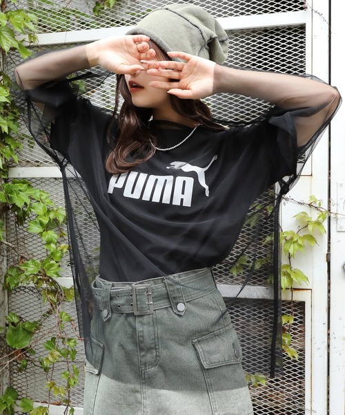 PUMA（プーマ）の「【PUMA / プーマ】フロントロゴ 半袖Tシャツ（Tシャツ/カットソー・レディース・ホワイト/グレー/ブラック・L/M）」の20枚目の写真
