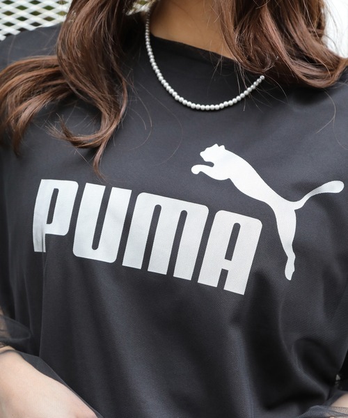 PUMA（プーマ）の「【PUMA / プーマ】フロントロゴ 半袖Tシャツ（Tシャツ/カットソー・レディース・ホワイト/グレー/ブラック・L/M）」の7枚目の写真