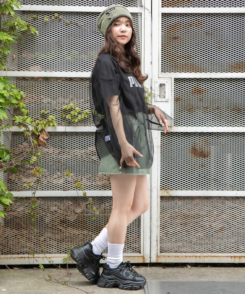 PUMA（プーマ）の「【PUMA / プーマ】フロントロゴ 半袖Tシャツ（Tシャツ/カットソー・レディース・ホワイト/グレー/ブラック・L/M）」の11枚目の写真