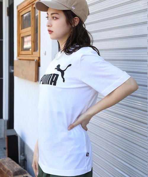 PUMA（プーマ）の「【PUMA / プーマ】フロントロゴ 半袖Tシャツ（Tシャツ/カットソー・レディース・ホワイト/グレー/ブラック・L/M）」の21枚目の写真