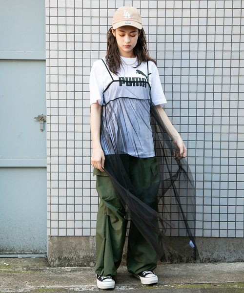 PUMA（プーマ）の「【PUMA / プーマ】フロントロゴ 半袖Tシャツ（Tシャツ/カットソー・レディース・ホワイト/グレー/ブラック・L/M）」の22枚目の写真