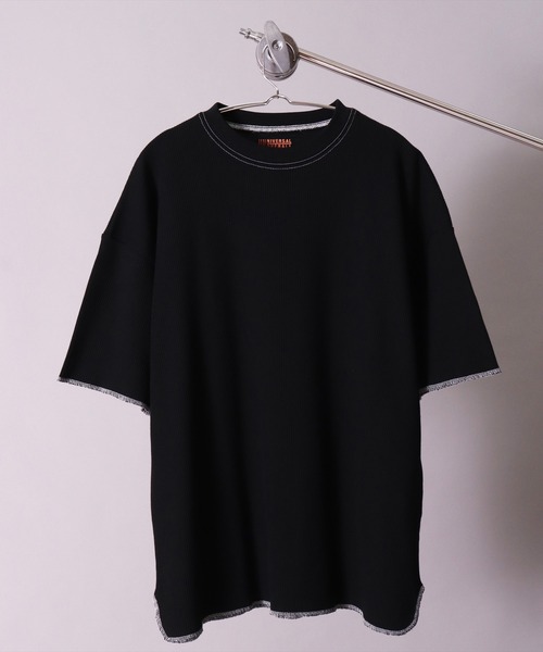 UNIVERSAL OVERALL(ユニバーサルオーバーオール)の「(LG)【UNIVERSAL OVERALL】【パックT】ルーズフィット ワッフル Tシャツ(Tシャツ/カットソー・メンズ・ホワイト系1/ホワイト系2/ブラック系2/ブラック系/ホワイト/ブラック系1・MEDIUM/LARGE/X-LARGE)」の10枚目の写真