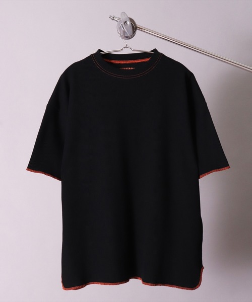 UNIVERSAL OVERALL(ユニバーサルオーバーオール)の「(LG)【UNIVERSAL OVERALL】【パックT】ルーズフィット ワッフル Tシャツ(Tシャツ/カットソー・メンズ・ホワイト系1/ホワイト系2/ブラック系2/ブラック系/ホワイト/ブラック系1・MEDIUM/LARGE/X-LARGE)」の11枚目の写真