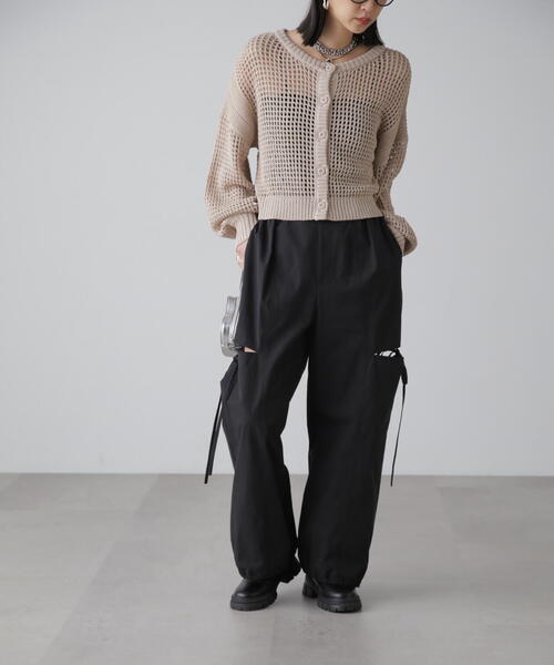 FREE'S MART（フリーズマート）の「◆前後2WAYメッシュニットカーディガン（カーディガン/ボレロ・レディース・ベージュ/ブルー/ブラック・FREE）」の21枚目の写真