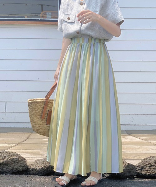 Doux Belle（ドゥーベル）の「デザイン柄ロングフレアスカート（スカート・レディース・B/G/I/A/H/J/C/D/E/F・MEDIUM）」の12枚目の写真