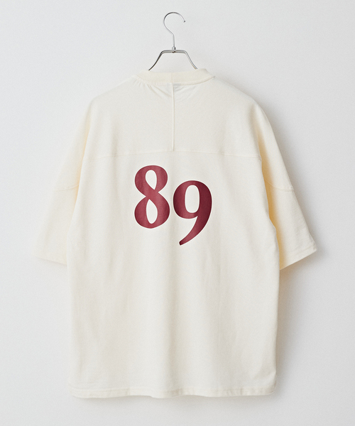 B.C STOCK(ベーセーストック)の「R/CフットボールTシャツ(Tシャツ/カットソー・メンズ・ボルドー/グリーン/ホワイト・LARGE/MEDIUM)」の6枚目の写真