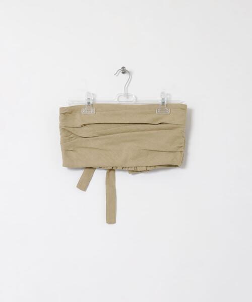 LAATO(ラート)の「belt bare top(Tシャツ/カットソー・レディース・ブラウン/ライトブラウン・FREE)」の1枚目の写真