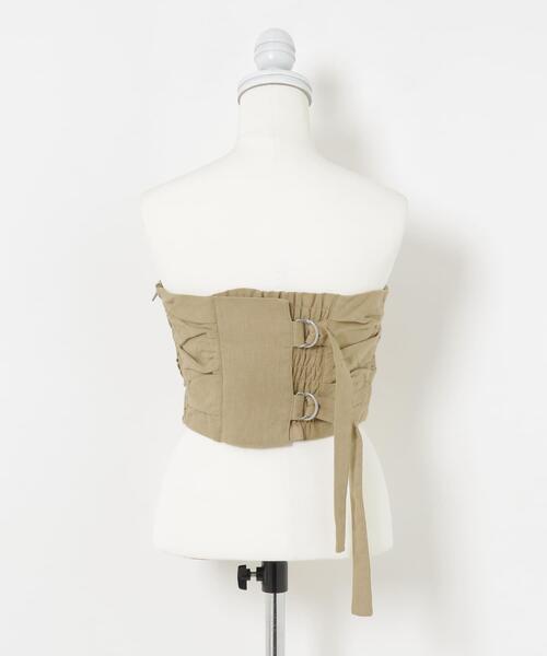 LAATO(ラート)の「belt bare top(Tシャツ/カットソー・レディース・ブラウン/ライトブラウン・FREE)」の5枚目の写真