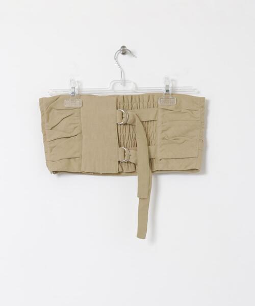 LAATO(ラート)の「belt bare top(Tシャツ/カットソー・レディース・ブラウン/ライトブラウン・FREE)」の7枚目の写真