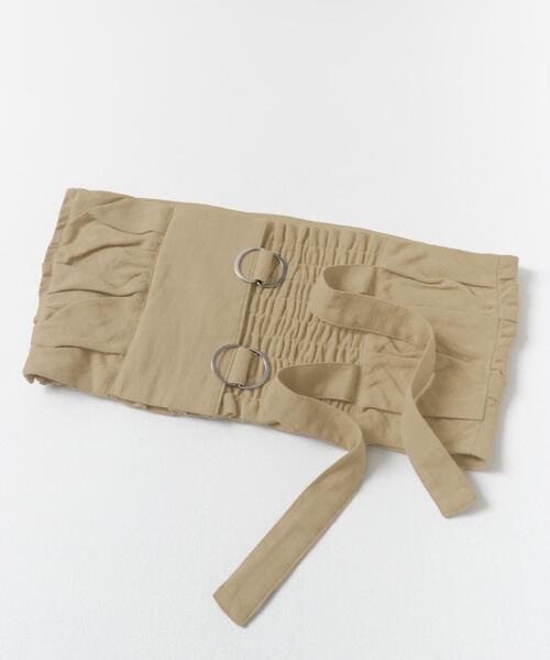 LAATO(ラート)の「belt bare top(Tシャツ/カットソー・レディース・ブラウン/ライトブラウン・FREE)」の8枚目の写真