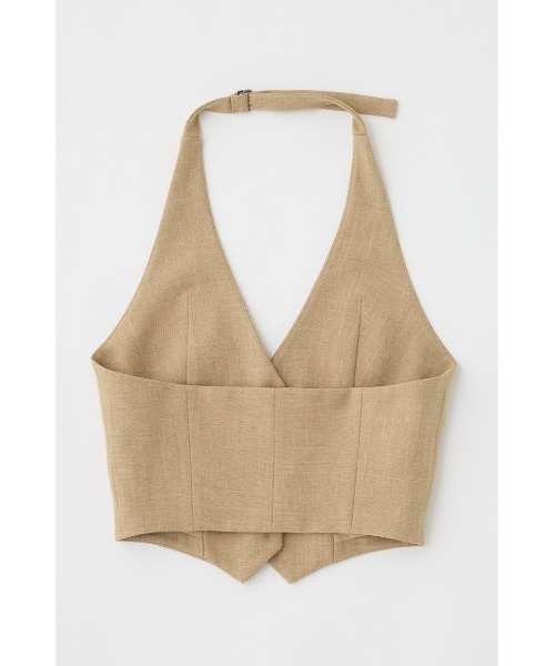 MOUSSY（マウジー）の「HALTER NECK SUMMER ベスト（ベスト・レディース・ライトグレー/ダークネイビー/ライトベージュ・1/2）」の22枚目の写真