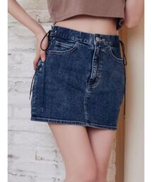 EATME | レースアップデニムスカート（セットアップ可能）(デニムスカート)