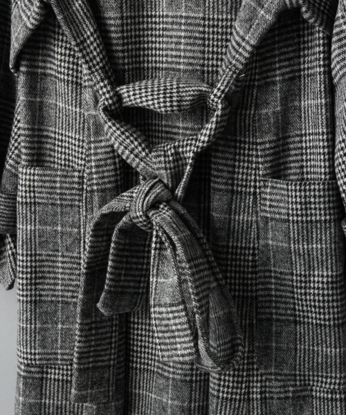 HARE（ハレ）の「ノーカラーガウンコート(HARE)（その他アウター・レディース・グレー/ベージュ/ブラック・FREE）」の12枚目の写真