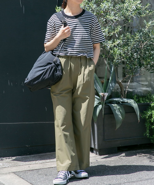 FORK&SPOON（フォークアンドスプーン）の「『イージーケア』FORK&SPOON　撥水アクティブパンツ（その他パンツ・レディース・ブラック/カーキ・1/2）」の9枚目の写真