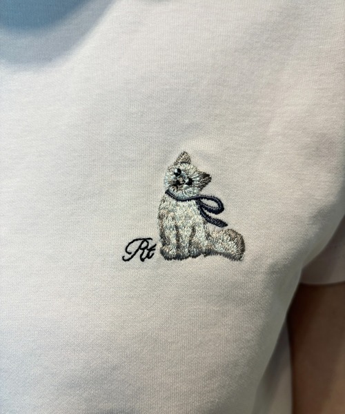 Rirandture（リランドチュール）の「Cat刺繍Tシャツ（T